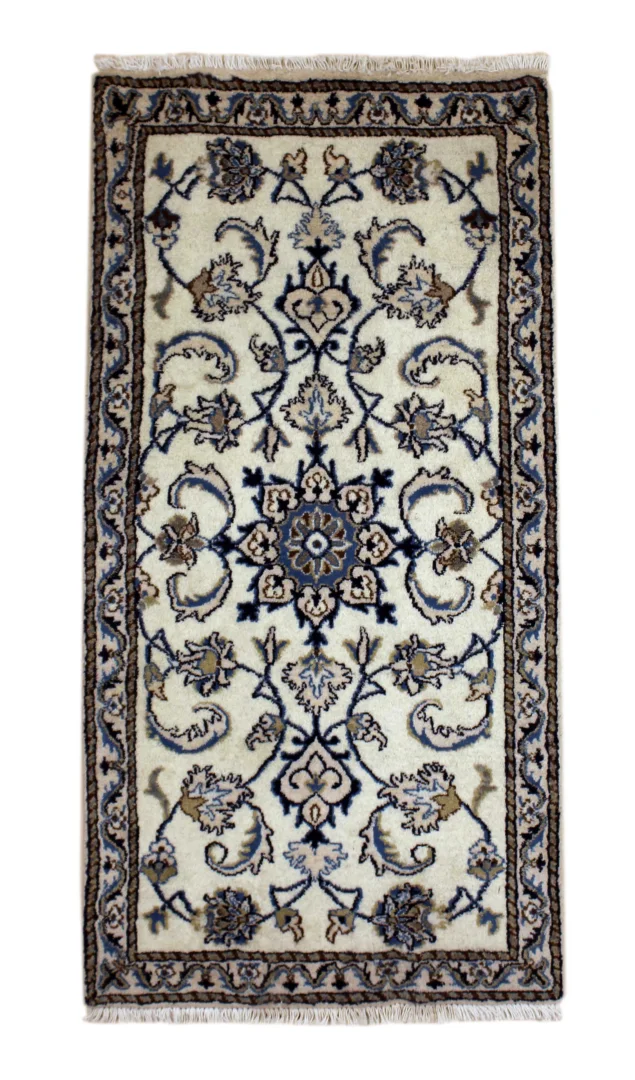 Nain Teppich 138x70 cm handgeknüpft für Teppiche Orientteppich