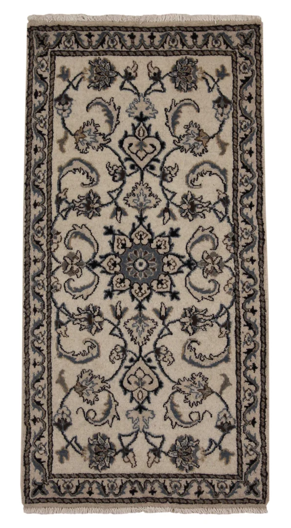 Nain Teppich 139 x 70 cm handgeknüpft für Teppiche, Orientteppich