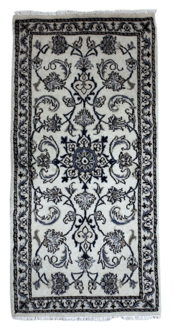 Nain Teppich 142 x 70 cm handgeknüpft für Teppiche Orientteppich