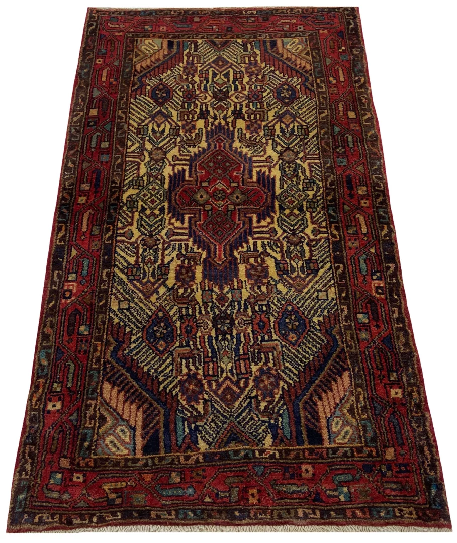 Hamadan Teppich 153x84 cm, 100.000-350.000 Knoten, handgeknüpft