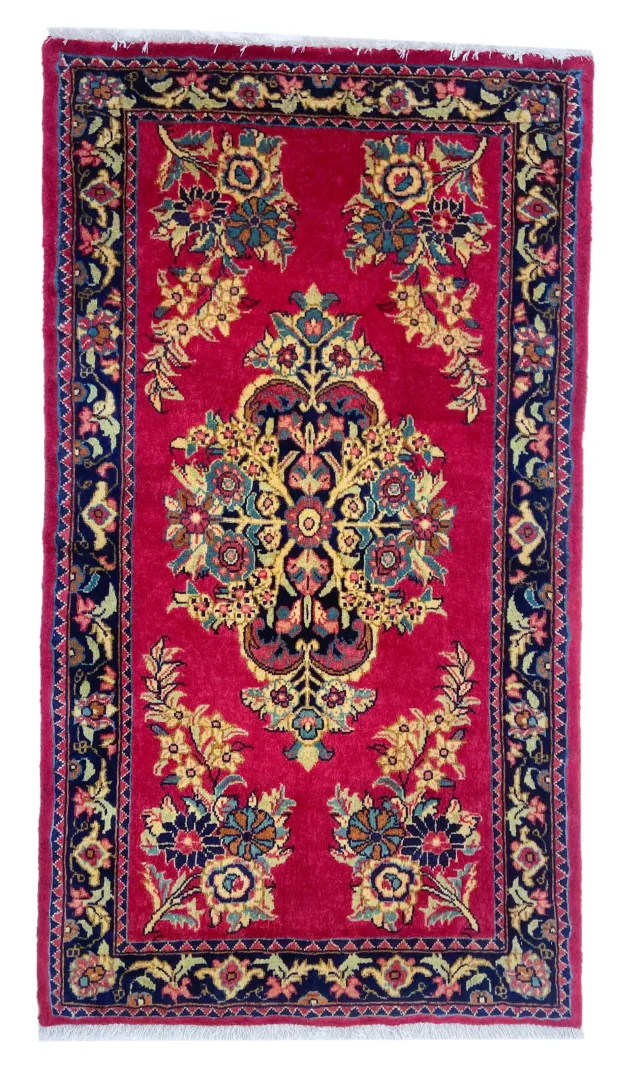Sarough Orientteppich 116x65 cm, 200.000 Knoten, handgeknüpft für Teppiche