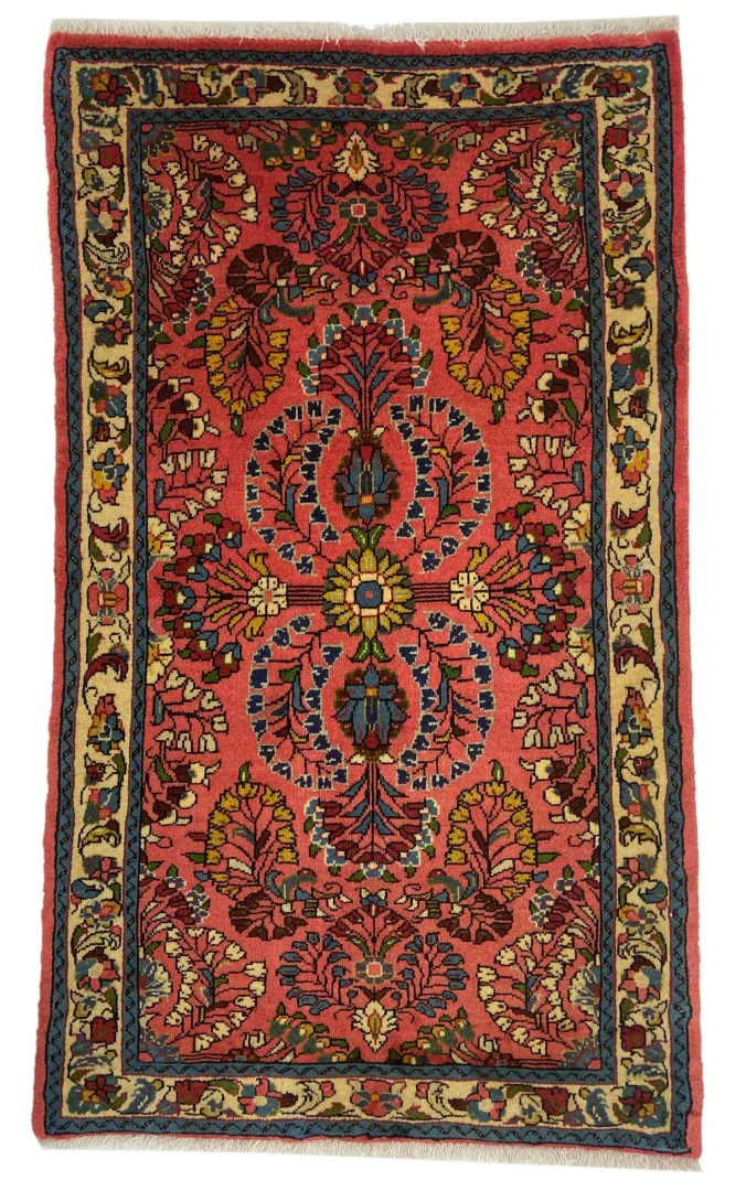 Sarough Teppich 118x69 cm, 200.000-400.000 Knoten, handgeknüpft, Orientteppich