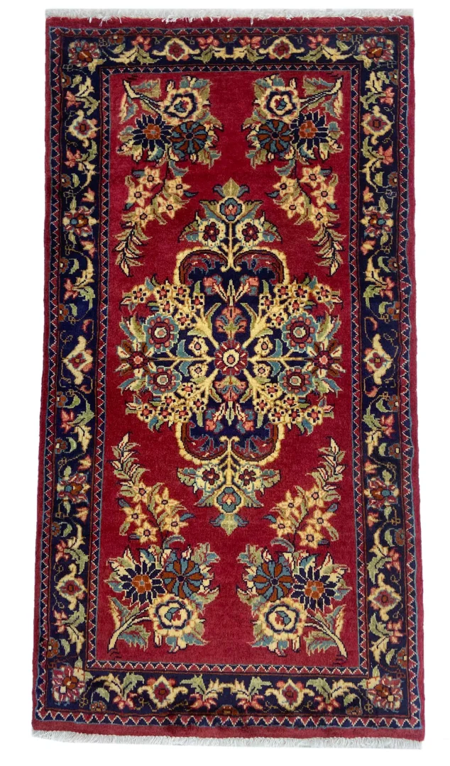 Sarough Teppich 123 x 65 cm, 200.000-400.000 Knoten, handgeknüpft!