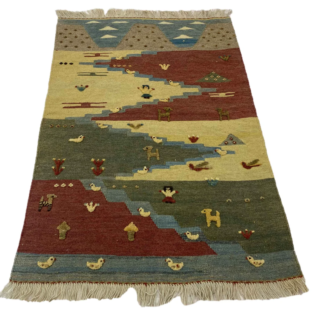 Kelim 116 x 82 cm, handgewebt, traditionell, Orientteppich kaufen