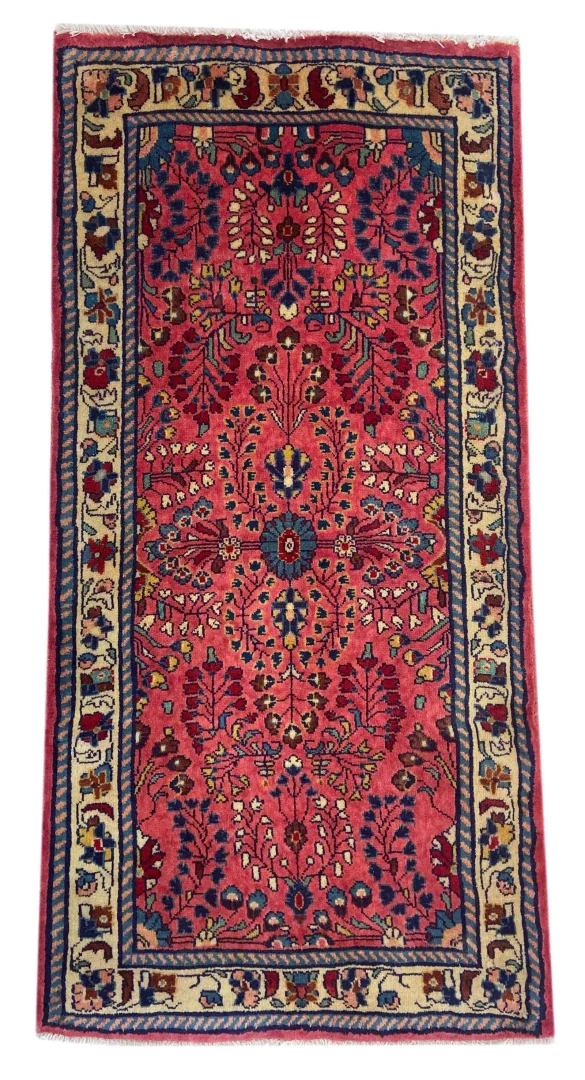 Sarough Orientteppich 135 x 67 cm, 400.000 Knoten, handgeknüpft