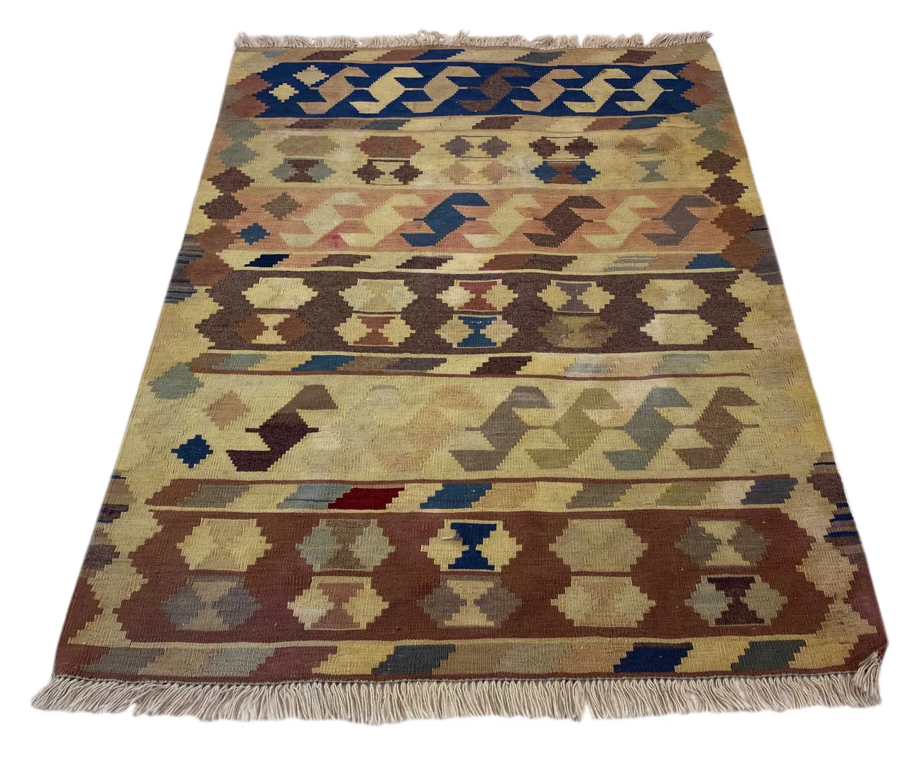 Kelim 146 x 102 cm - Handgewebt, Fars-Design, Orientteppich