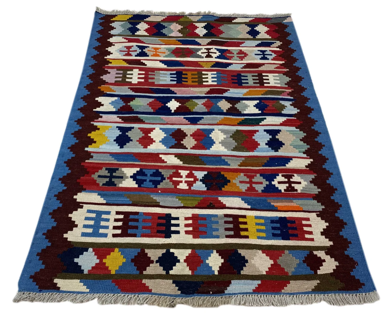 Kelim 147 x 101 cm handgewebt – Traditioneller Orientteppich Fars