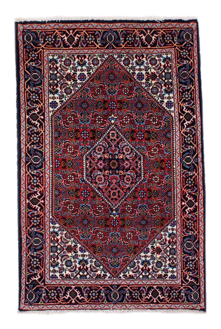 Zandschan Perserteppich 138 x 90 cm, 280.000 Knoten, handgeknüpft