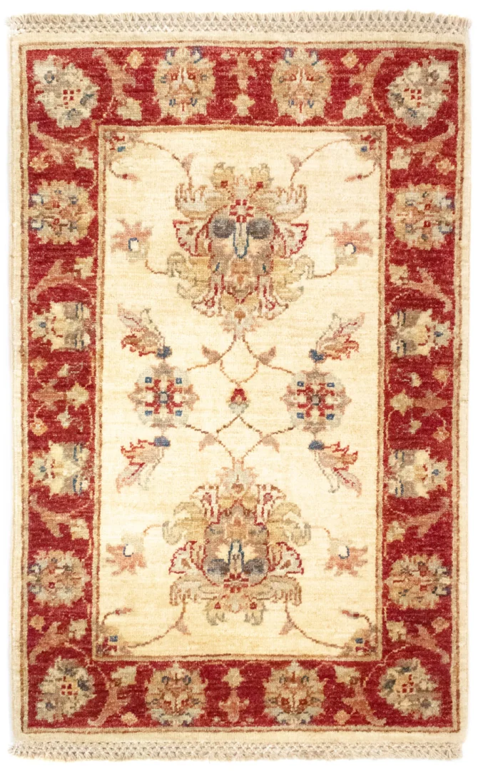 Ziegler Orientteppich 94 x 62 cm, 200.000 Knoten, handgeknüpft