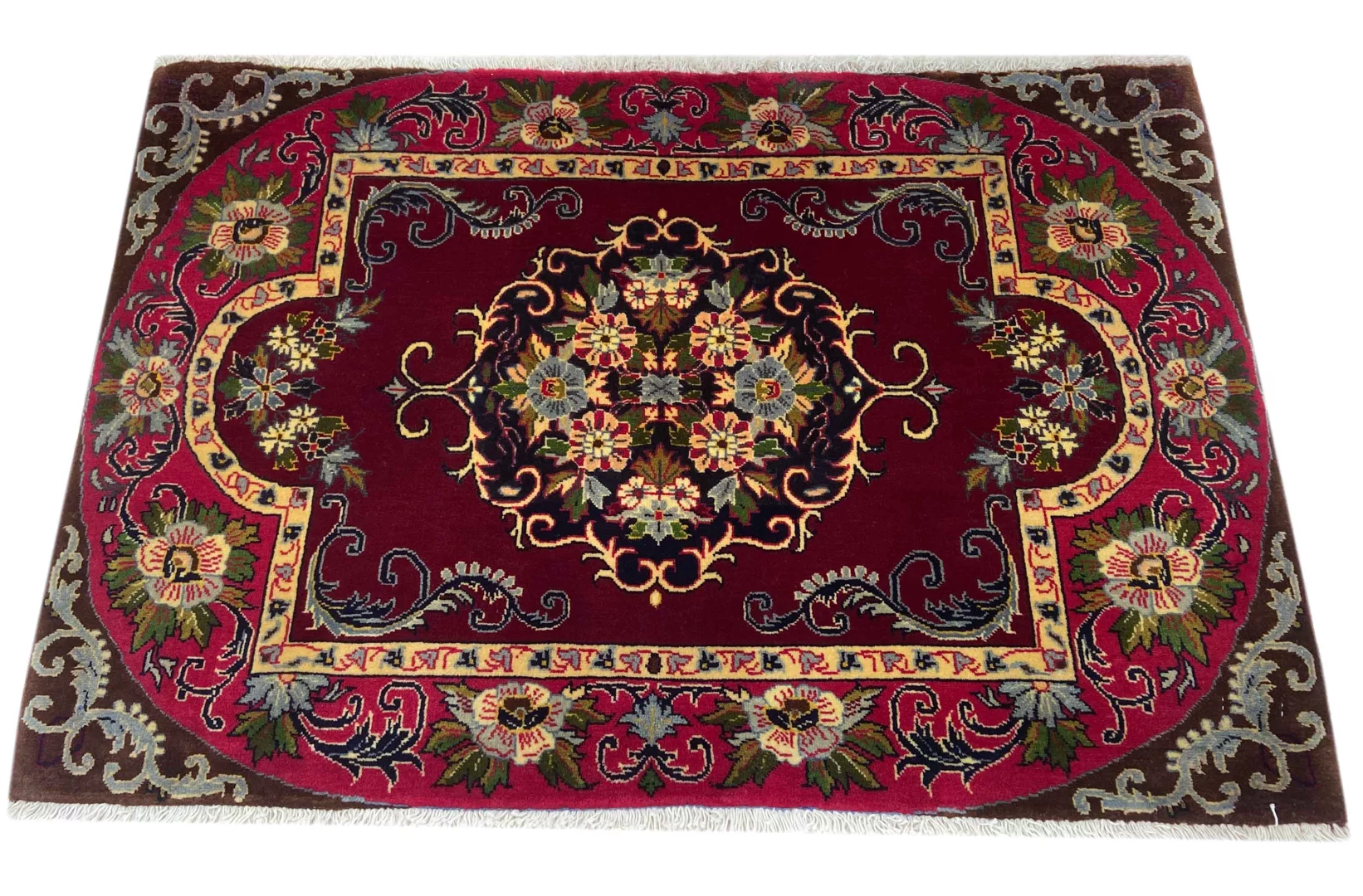 Keshan Teppich 70 x 103 cm, 150.000-300.000 Knoten, handgeknüpft