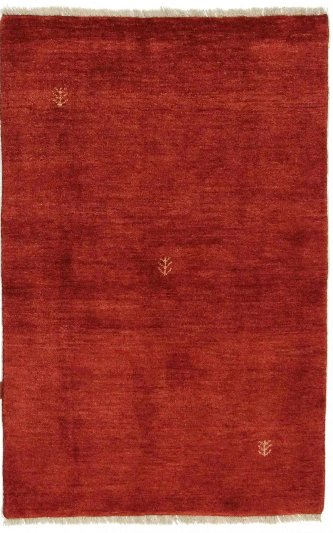 Gabbeh Teppich 150 x 97 cm, handgeknüpft, weich und bunt
