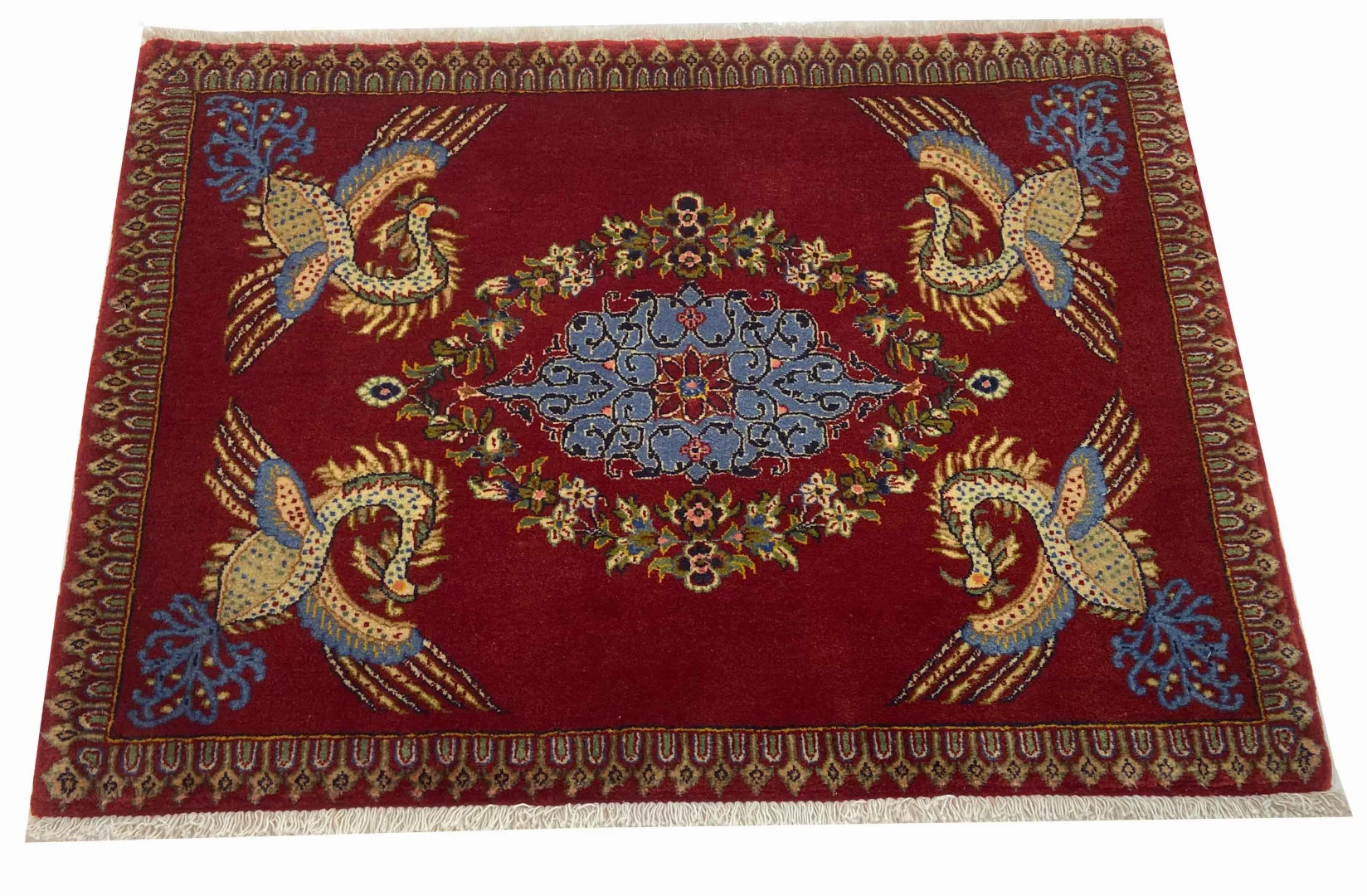 Keshan Teppich 70x98 cm, 150.000-300.000 Knoten, handgeknüpft, Perserteppich