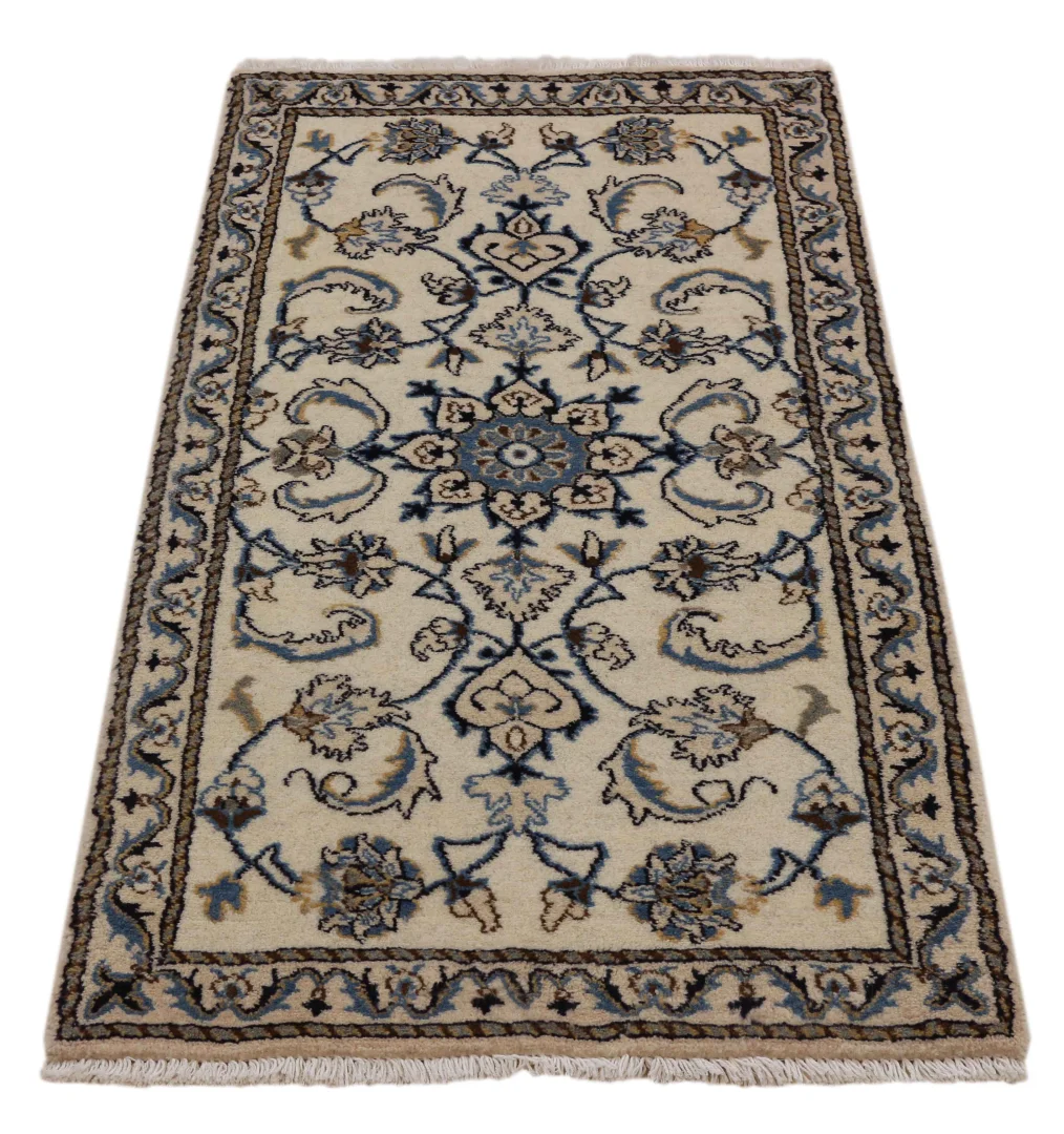 Nain Teppich 139 x 70 cm handgeknüpft für Teppiche, Orientteppich