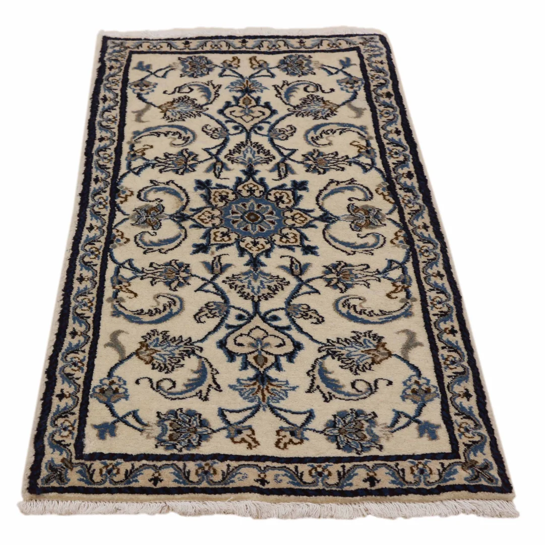 Nain Teppich 141 x 71 cm handgeknüpft für Teppiche Orientteppich