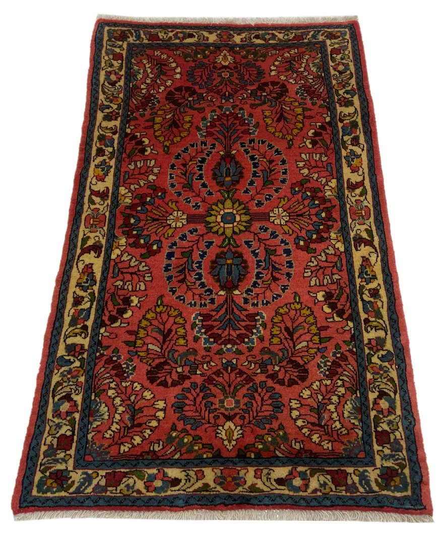 Sarough Teppich 118x69 cm, 200.000-400.000 Knoten, handgeknüpft, Orientteppich