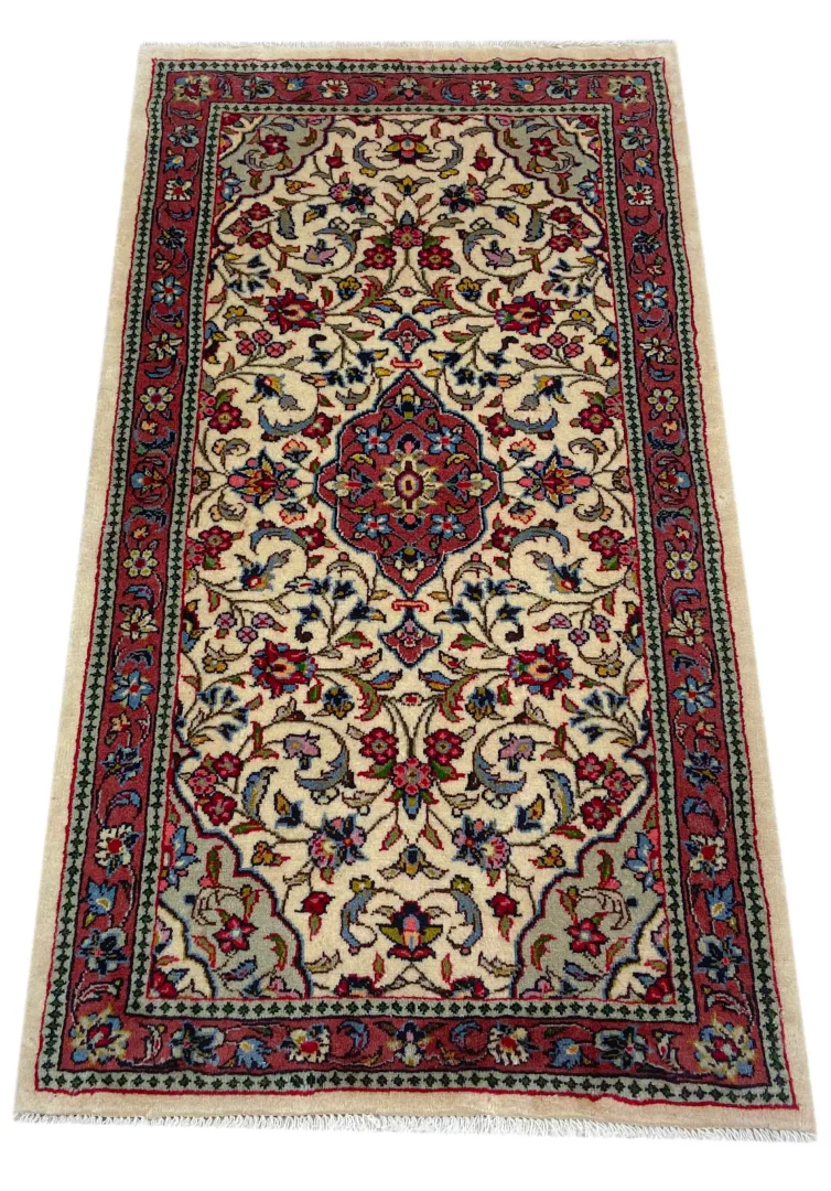 Sarough Farahan Orientteppich 124x70 cm, 200.000 Knoten/m², handgeknüpft