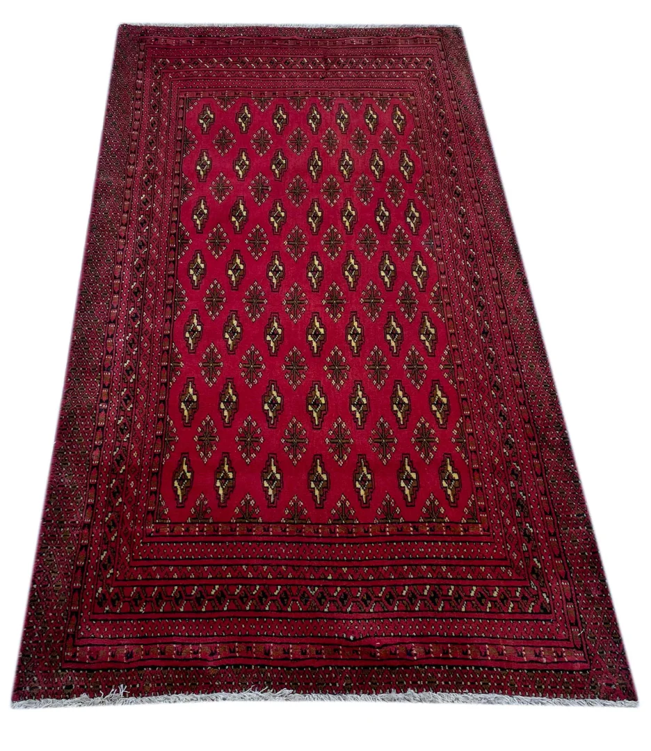 Turkman Teppich 150 x 74 cm, 200.000 Knoten/m², handgeknüpft