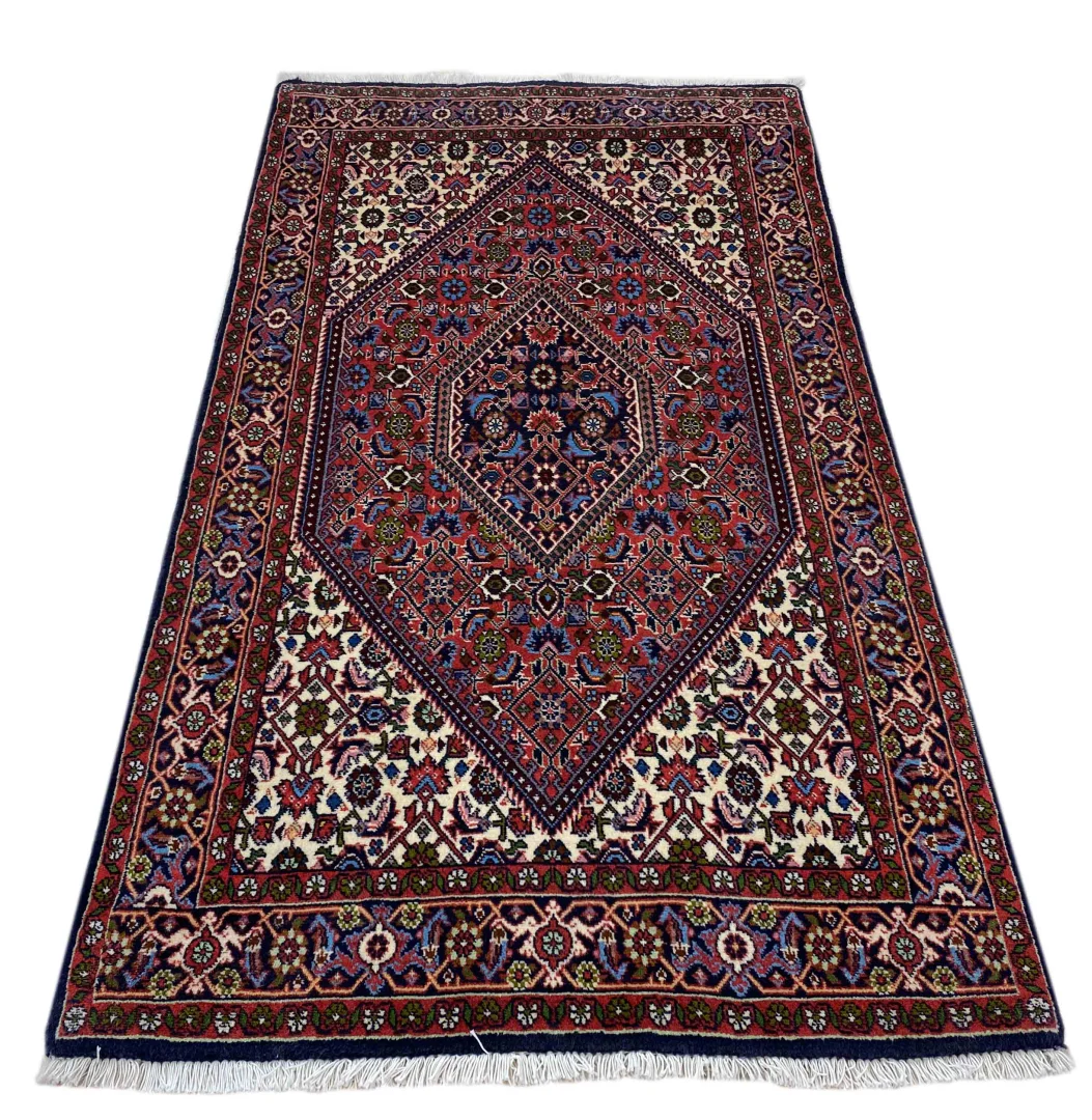 Orientteppich Zandschan 160 x 85 cm, 380.000 Knoten, rot-braun, handgeknüpft