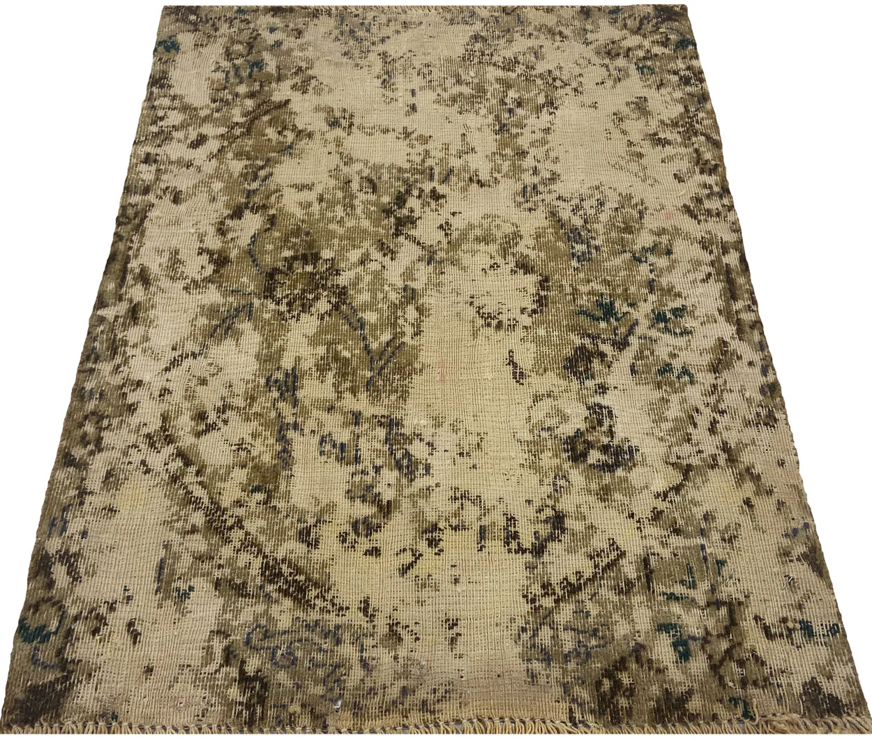 Vintage Orientteppich 69 x 53 cm – Handgeknüpft, Modernes Design