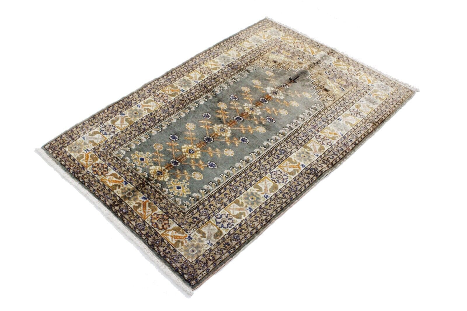 Original Türkischer Teppich 133x90 cm, handgeknüpft, Nr:14-yo Orientteppich