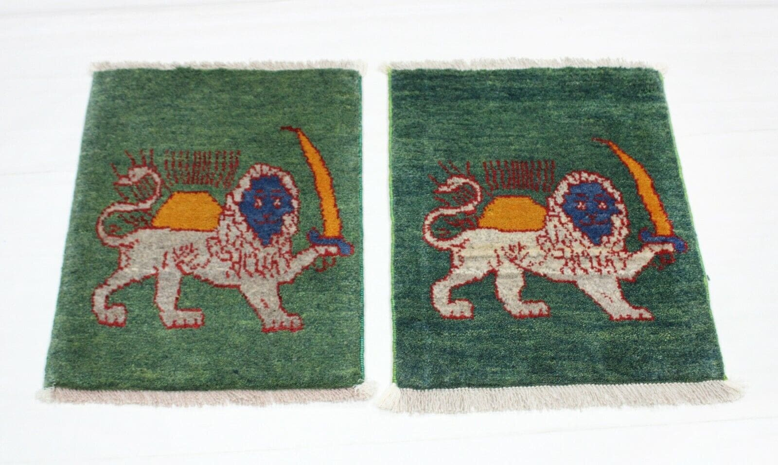 Original Perserteppich Gabbeh Ghashghai 60x40cm - handgeknüpft