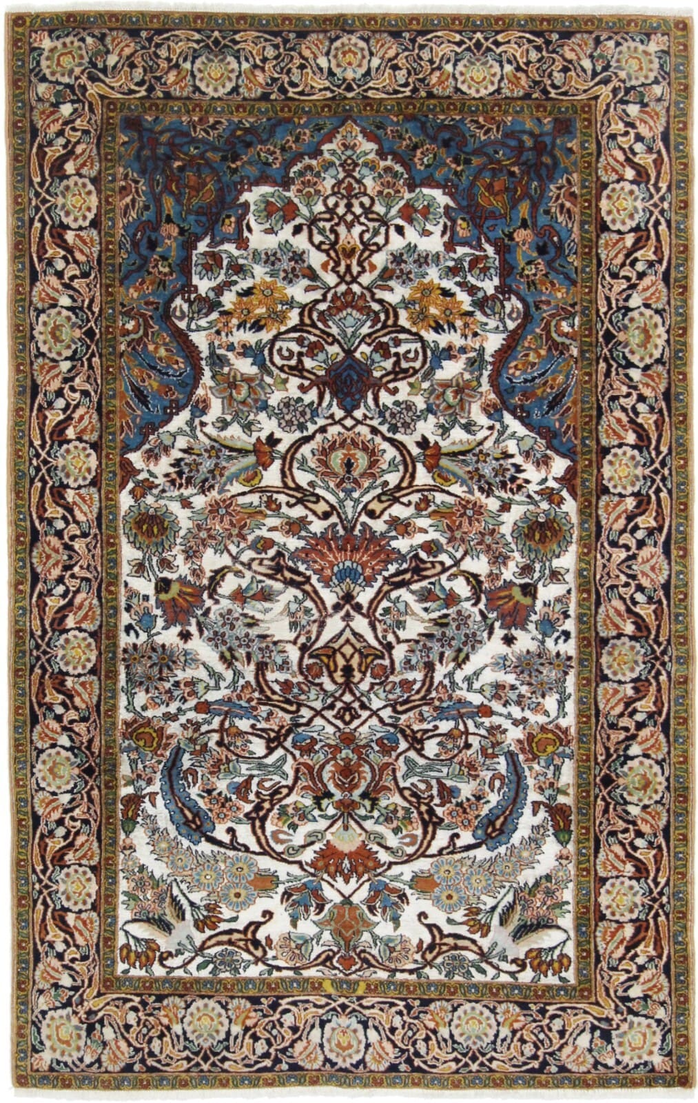 Original Hereke Wolle Orientteppich 192 x 122 cm, handgeknüpft