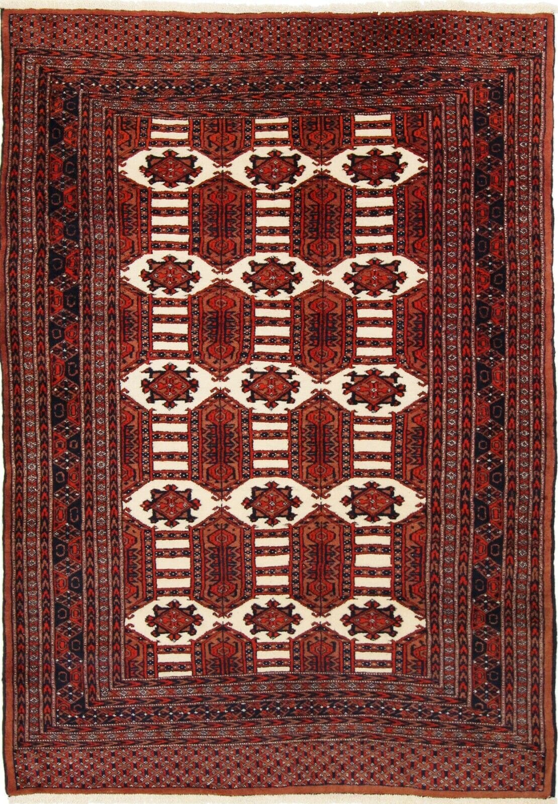 Original Pakistan Teppich Buchara 170x125 cm - handgeknüpft