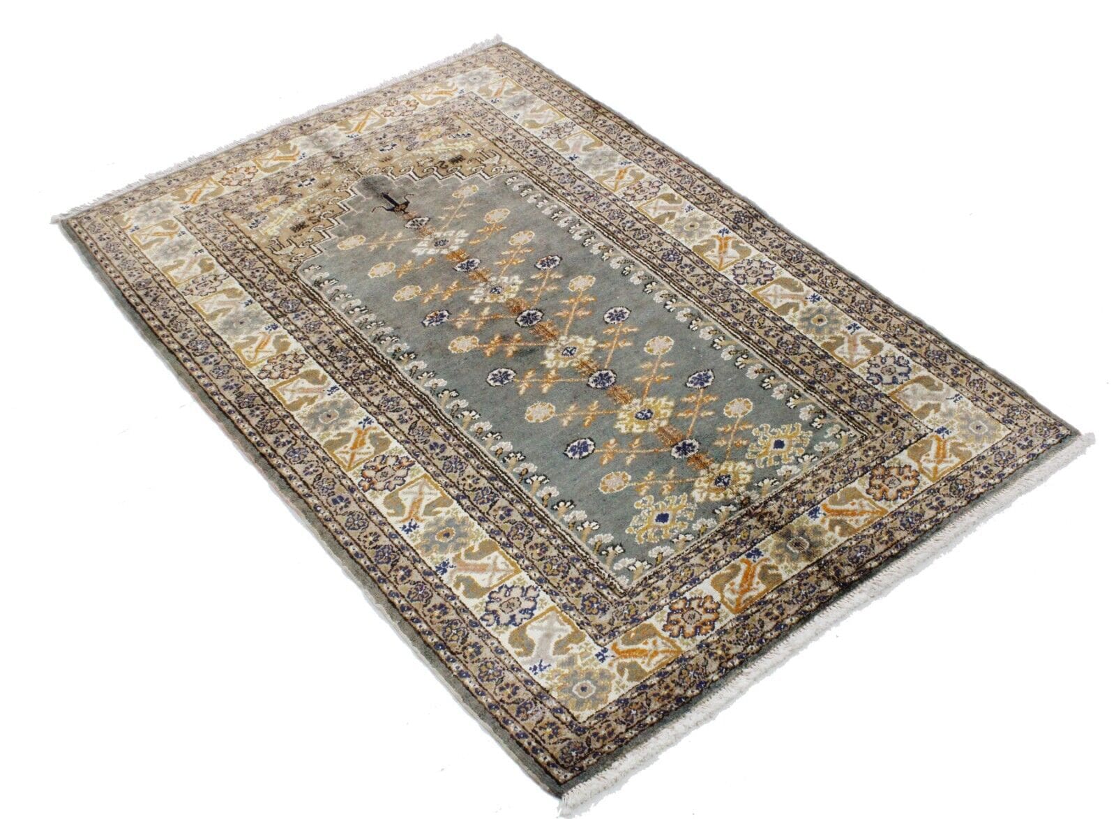 Original Türkischer Teppich 133x90 cm, handgeknüpft, Nr:14-yo Orientteppich