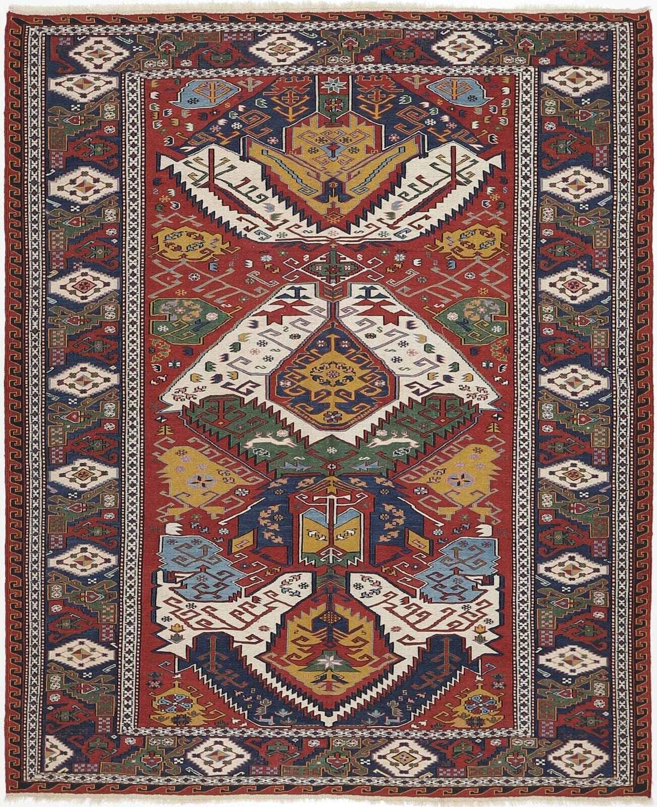 Kelim Sumach/Varni 210x172 cm – Handgewebt, klassisch, Wolle