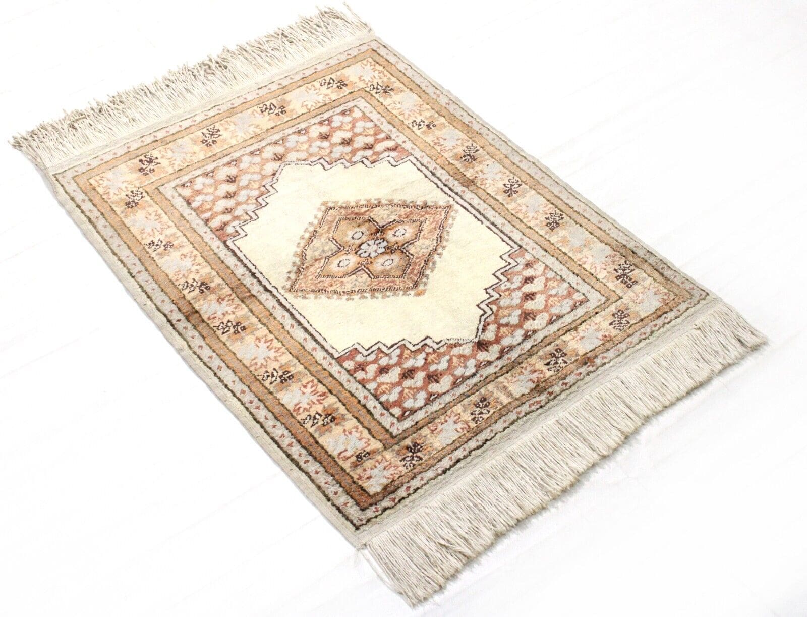 Original Türkischer Teppich 80x62 cm, handgeknüpft, Orientteppich