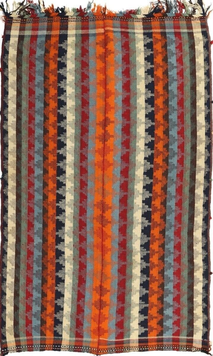 Perser Kelim Fars 235x137 cm, handgewebt, klassischer Stil
