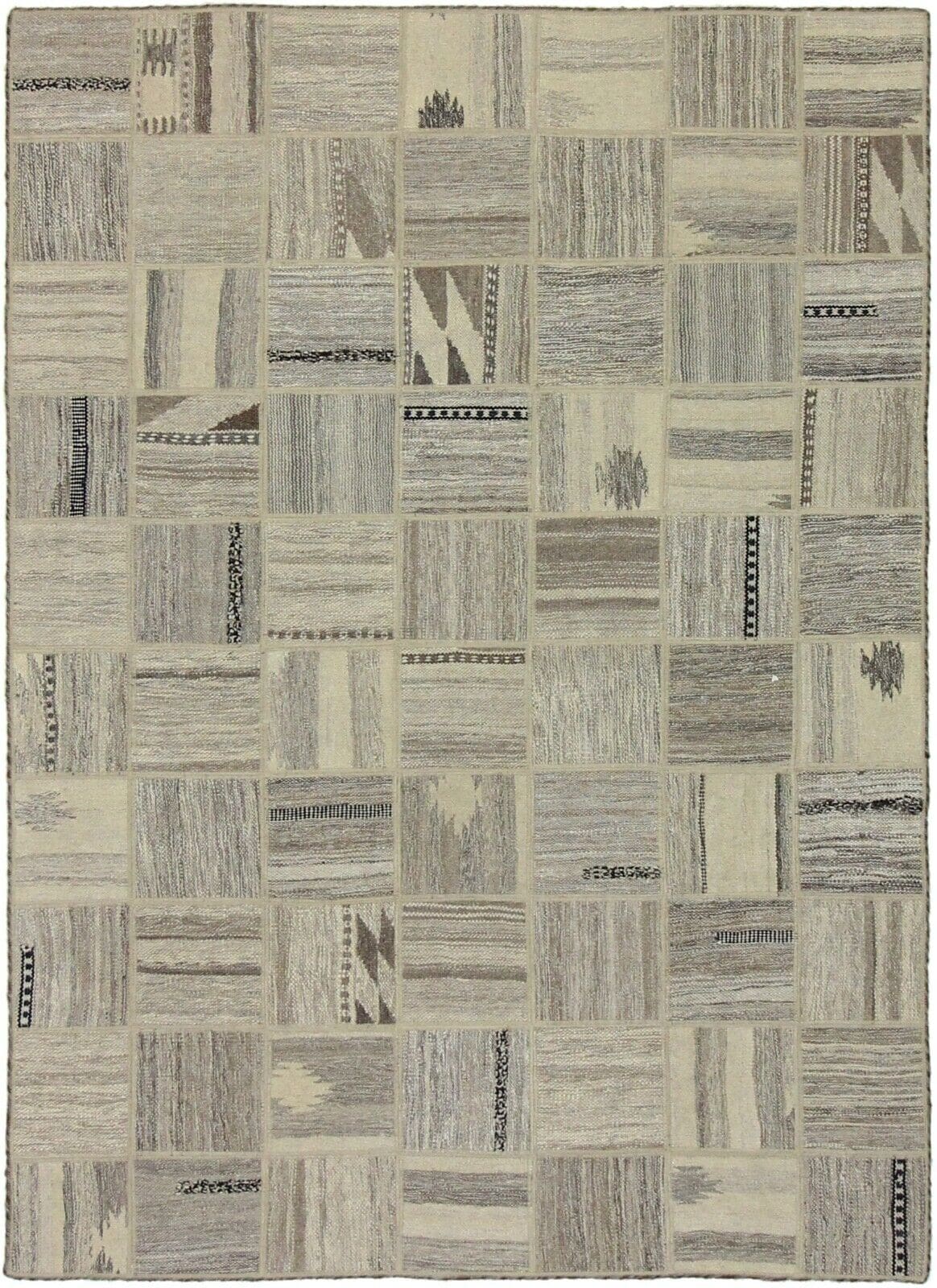 Original Handgewebter Kelim Patchwork 198x155 cm - Neu, Orientteppich