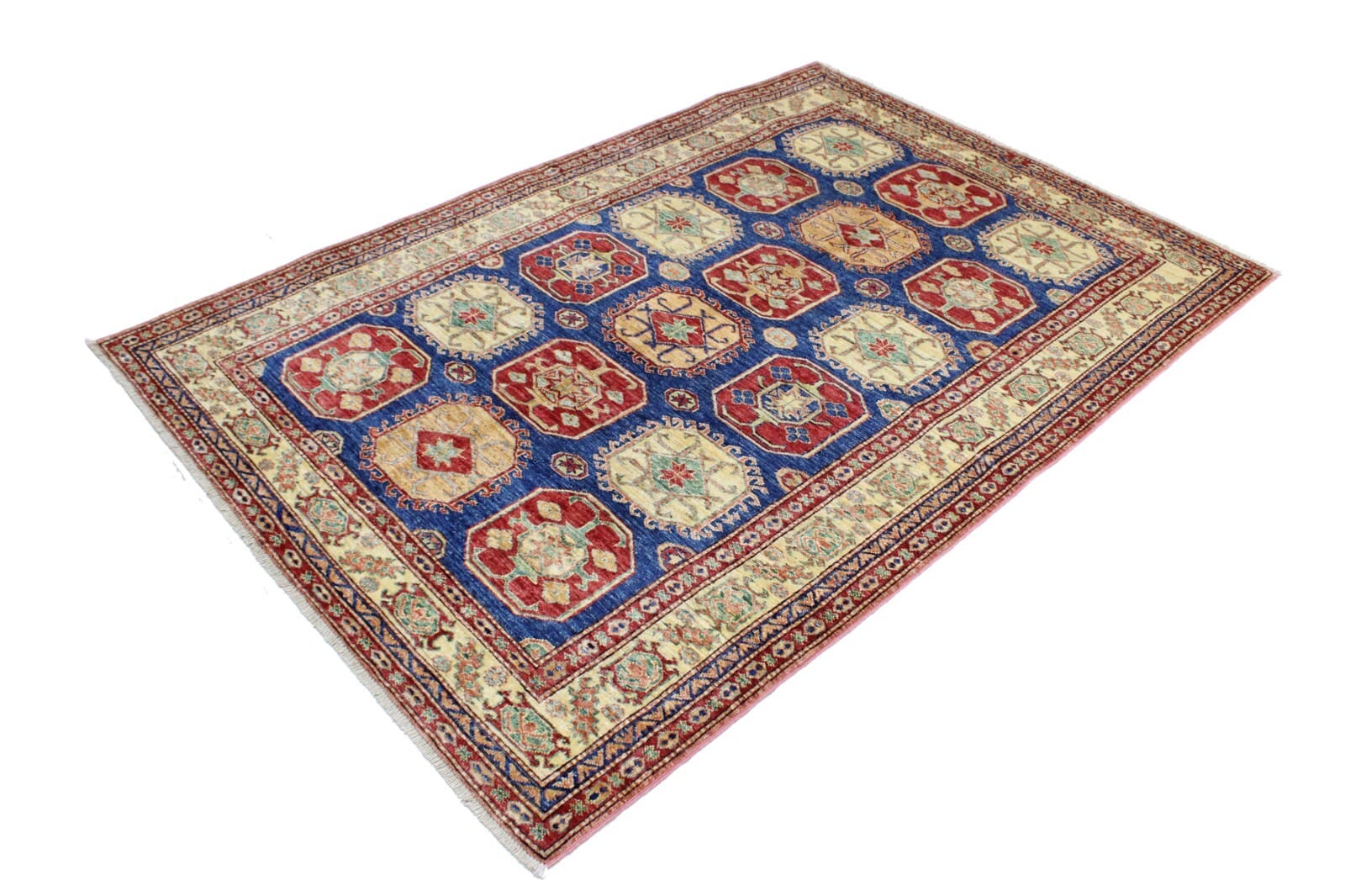 Kazak Teppich 215x146 cm, 160.000 Knoten, handgeknüpft