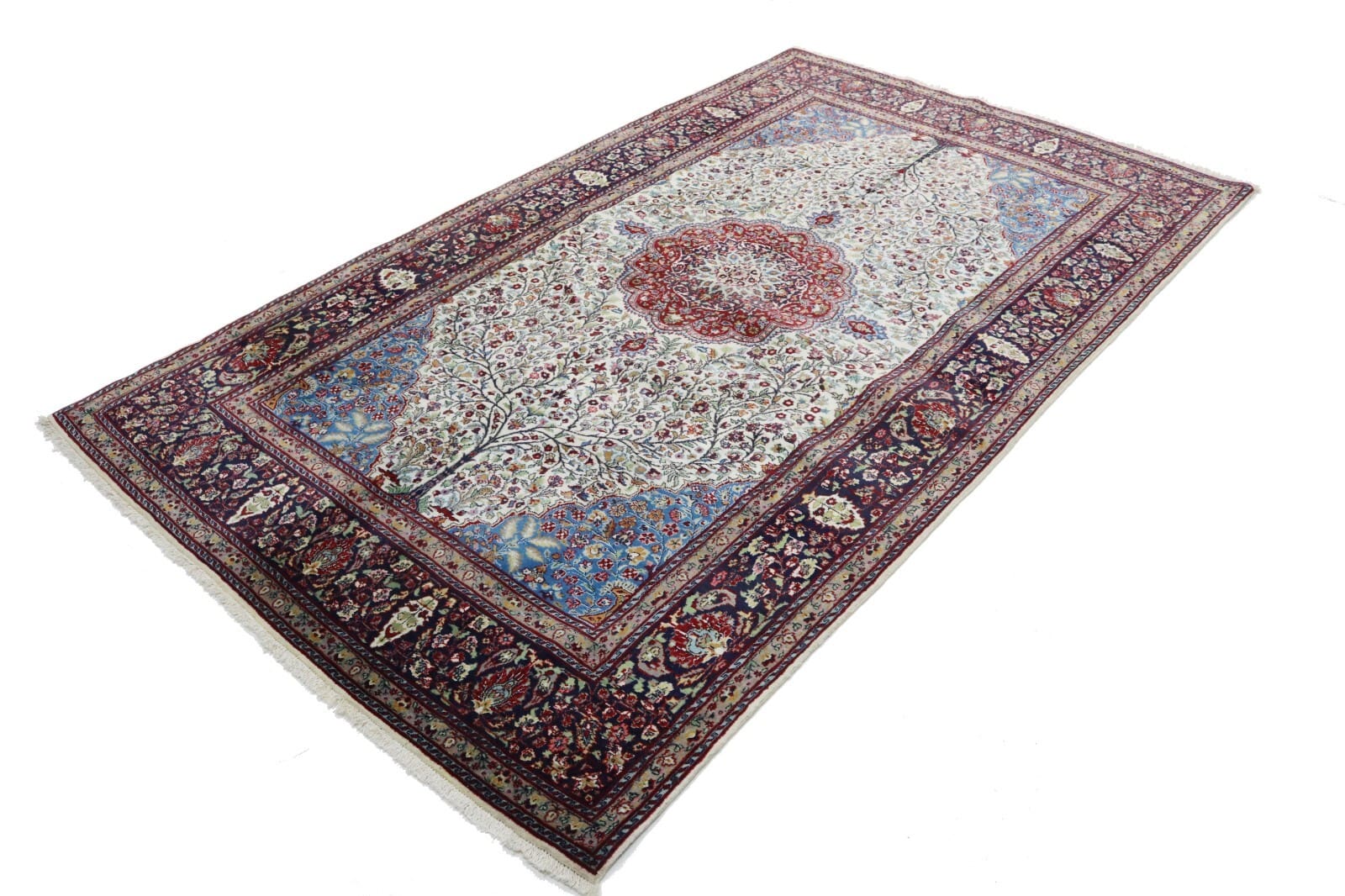 Handgeknüpfter Orientteppich Agra 260x150 cm - Vintage Stil