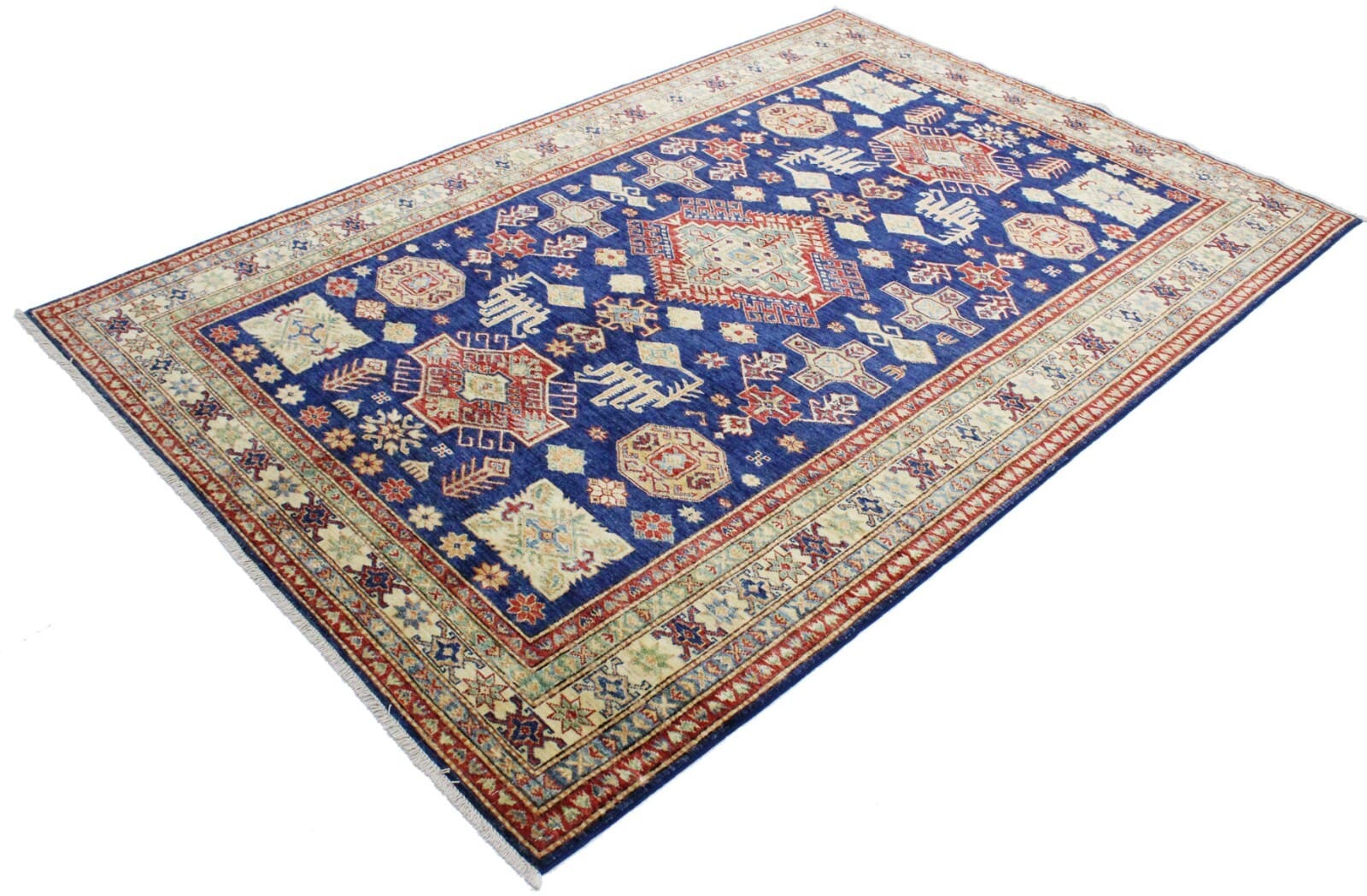 Kazak Diyar Teppich 242x165 cm, 160.000 Knoten, handgeknüpft