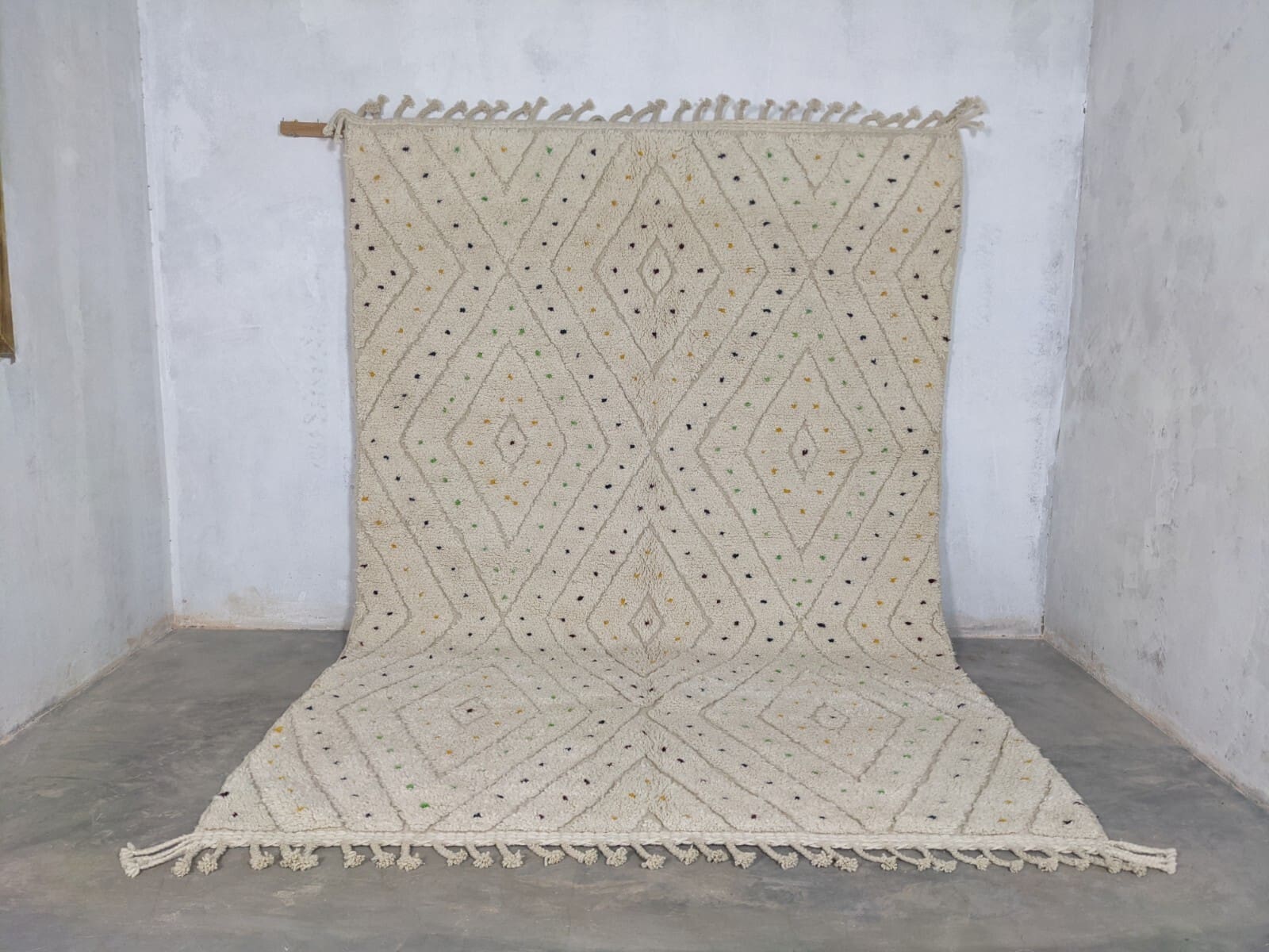 Berber Teppich 300x205 cm handgeknüpft Marokko Boho Unikat