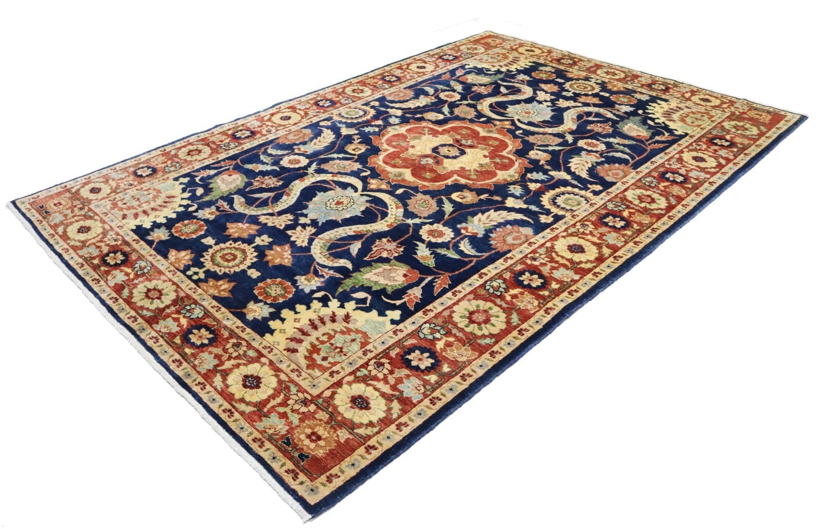 Original Pakistan Teppich Ziegler 300x200 cm – Handgeknüpft