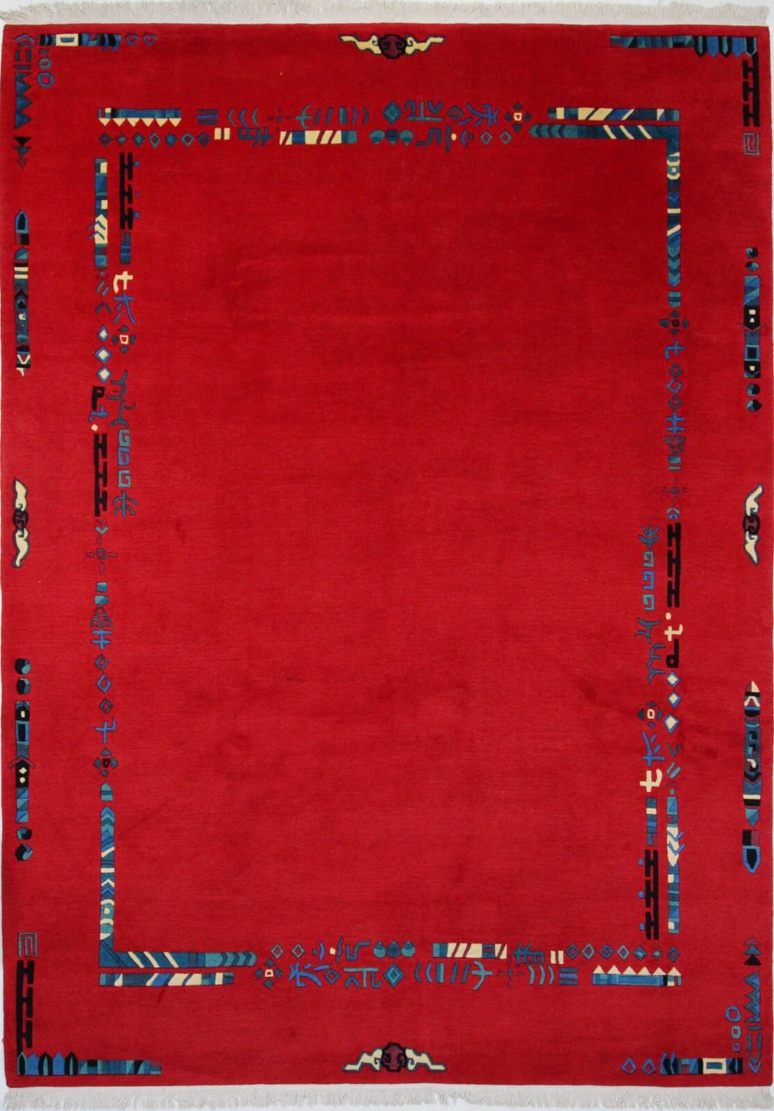 Nepal Orientteppich 360x257 cm, handgeknüpft, modernes Design