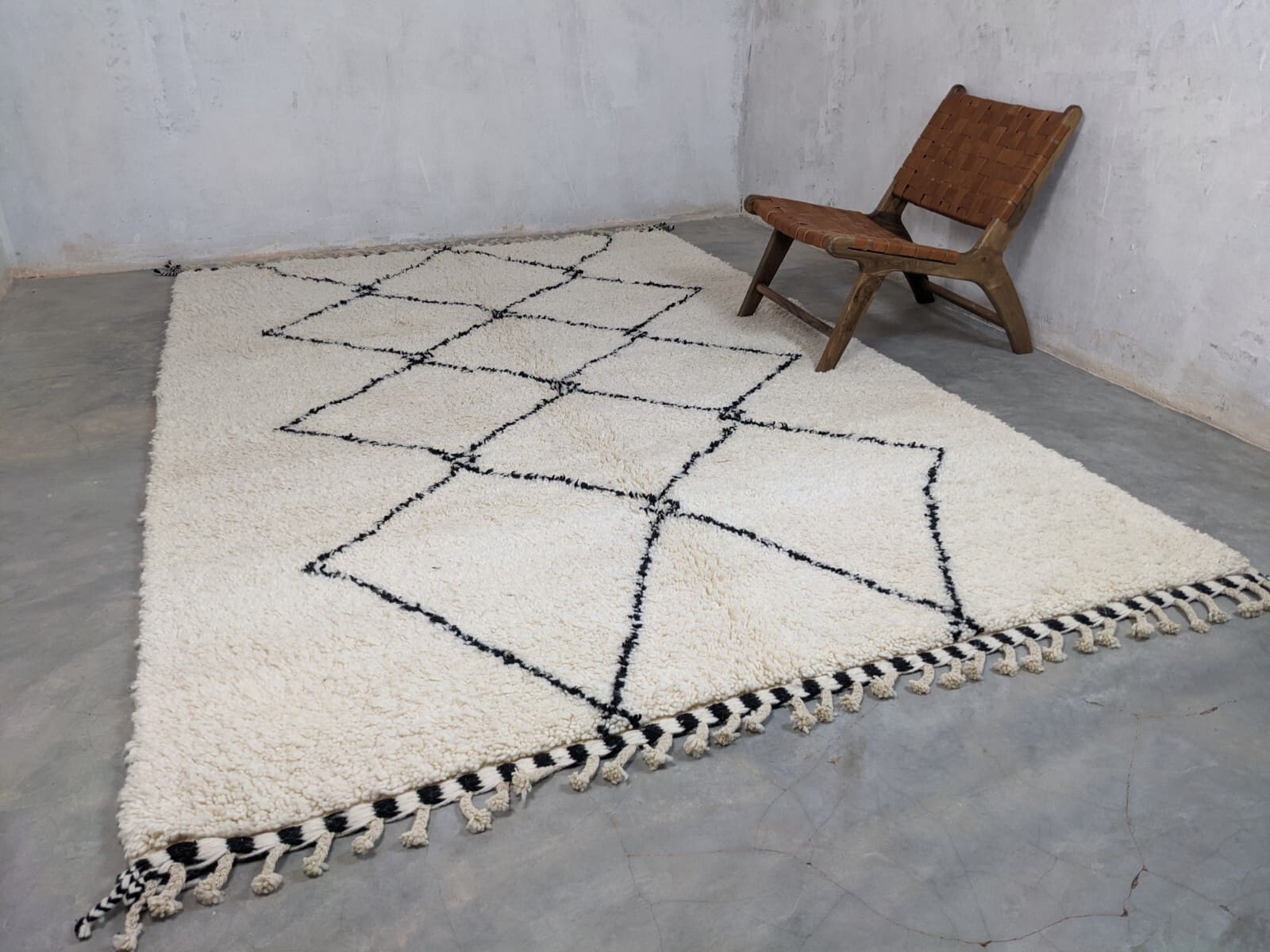 Berber Teppich 315x220 cm handgeknüpft Marokko Boho Unikat