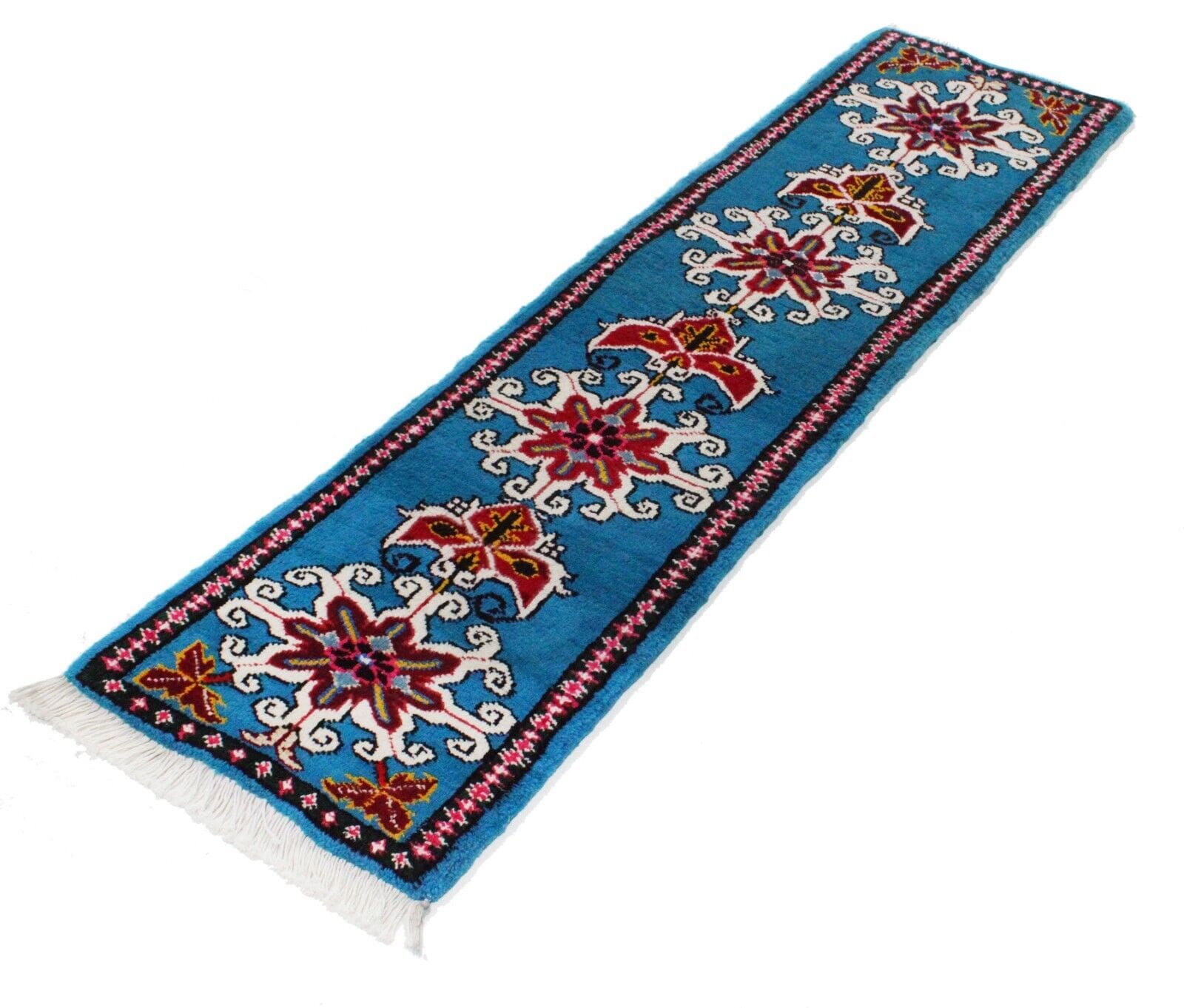Handgeknüpfter Heris Orientteppich 175 x 52 cm – Perserteppich Nr. 194