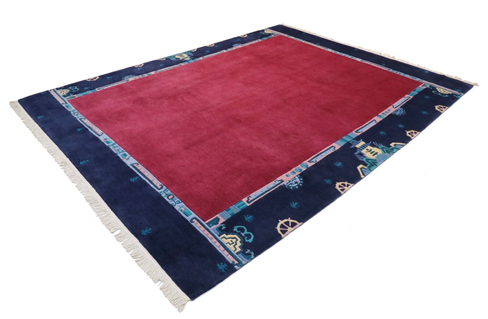 Original Nepal Orientteppich 341 x 255 cm handgeknüpft Top Ware