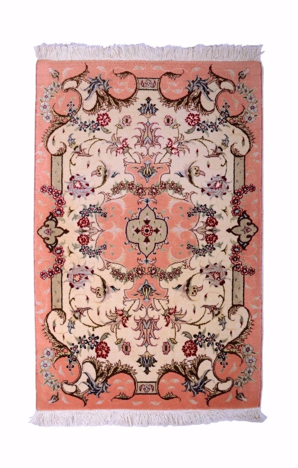 Handgeknüpfter Perserteppich Tabriz 96x62 cm, 500.000 Knoten