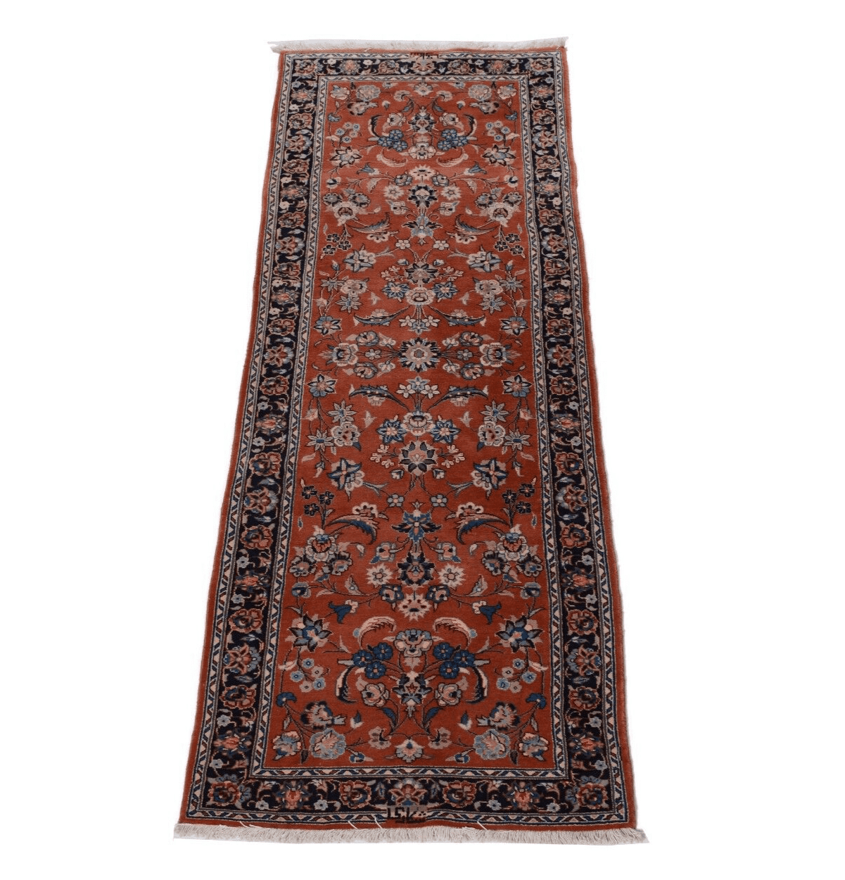 Kashan Läufer 295x98 cm, 300.000 Knoten, handgeknüpft, Perserteppich