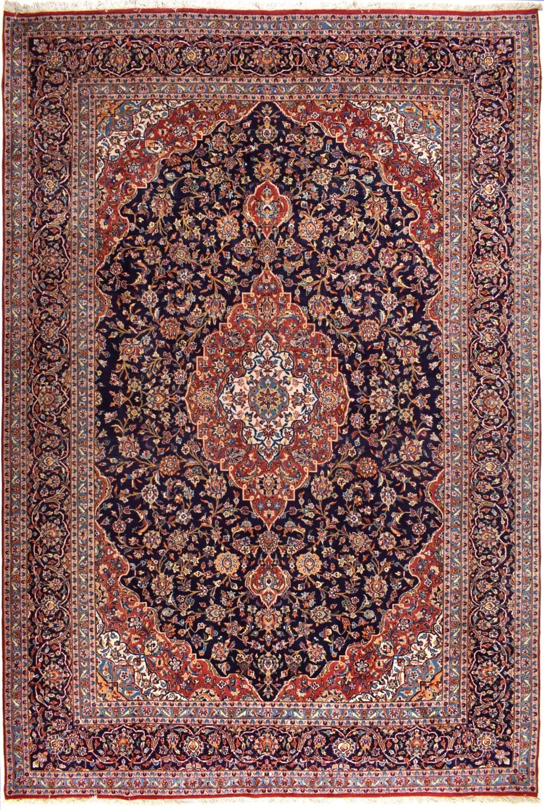 Handgeknüpfter Perser Teppich Kashan 440x295 cm, 350.000 Knoten