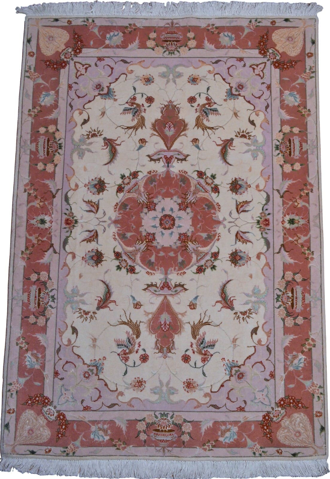 Orientteppich 155x104 cm, 500.000 Knoten, floral, handgeknüpft