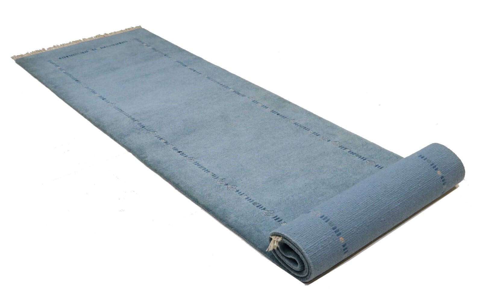 Original Nepal Handgeknüpfter Orientteppich 338 x 86 cm Top Ware
