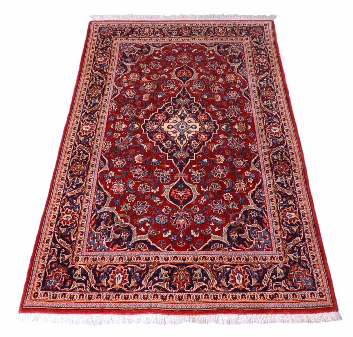 Kashan 222 x 136 cm Perserteppich, 350.000 Knoten, handgeknüpft