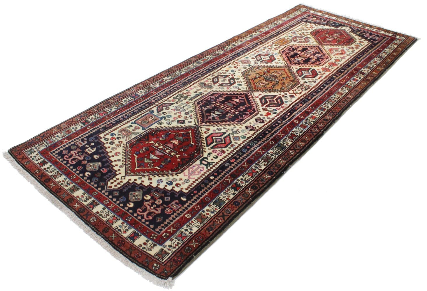 Handgeknüpfter Meschkin Ardebil Orientteppich 302x127 cm, Perserteppich