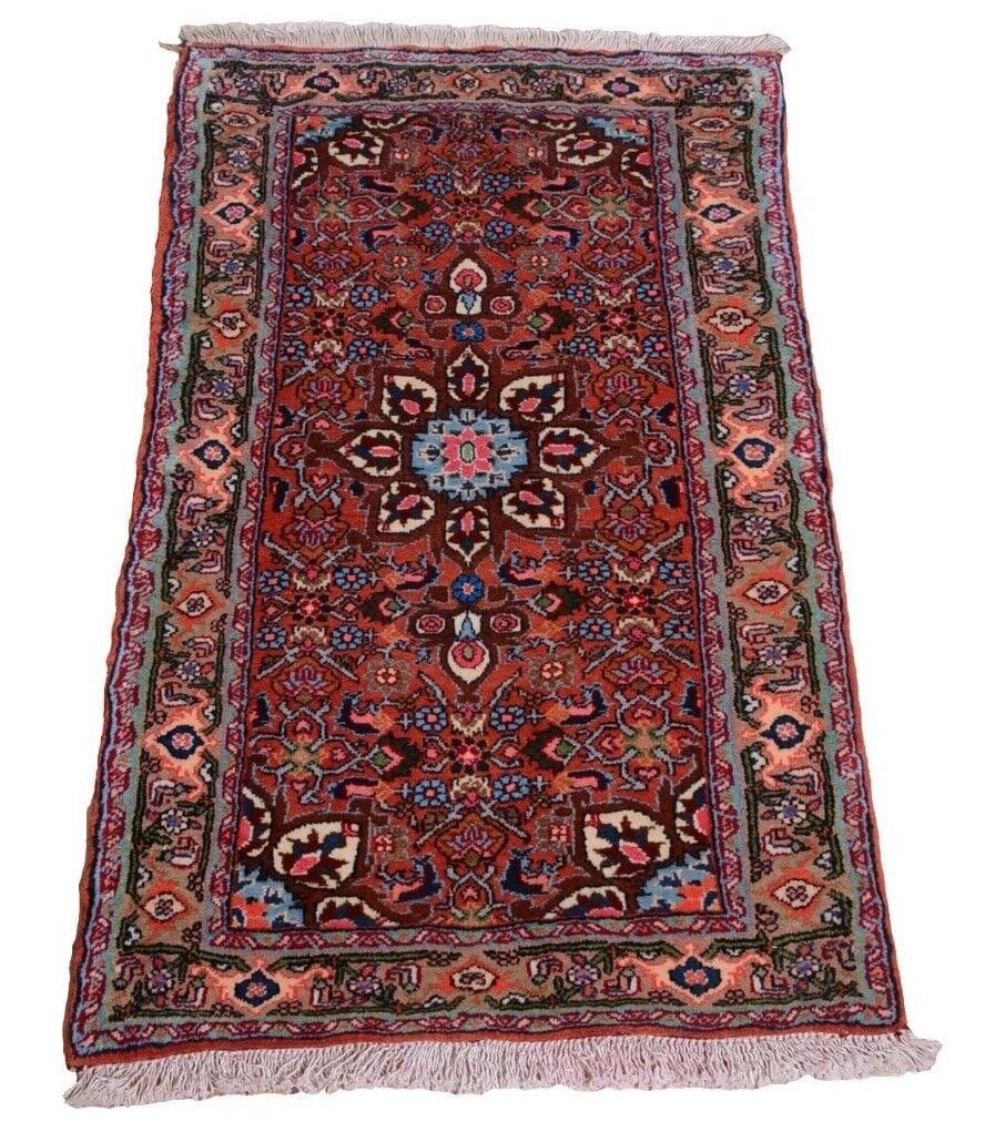 Handgeknüpfter Perserteppich Bidjar 105x60 cm, 320.000 Knoten