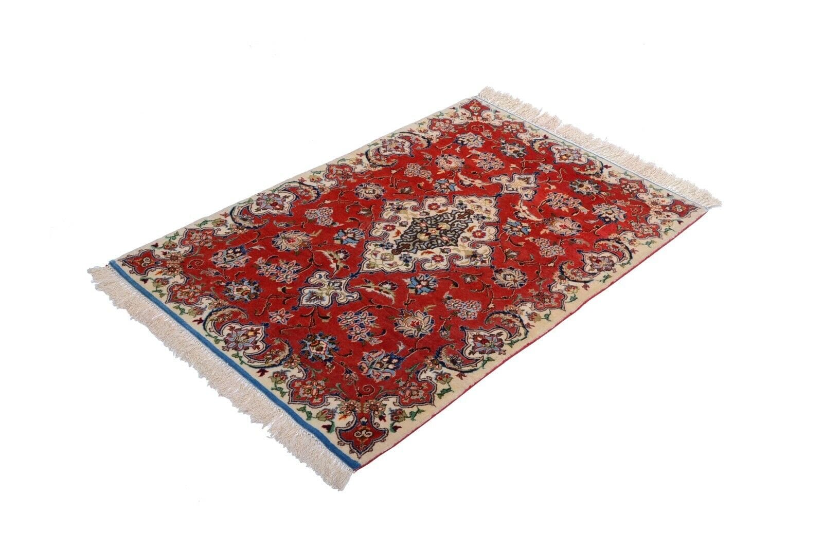 Isfahan 108x72 cm, 850.000 Knoten, handgeknüpfter Perserteppich